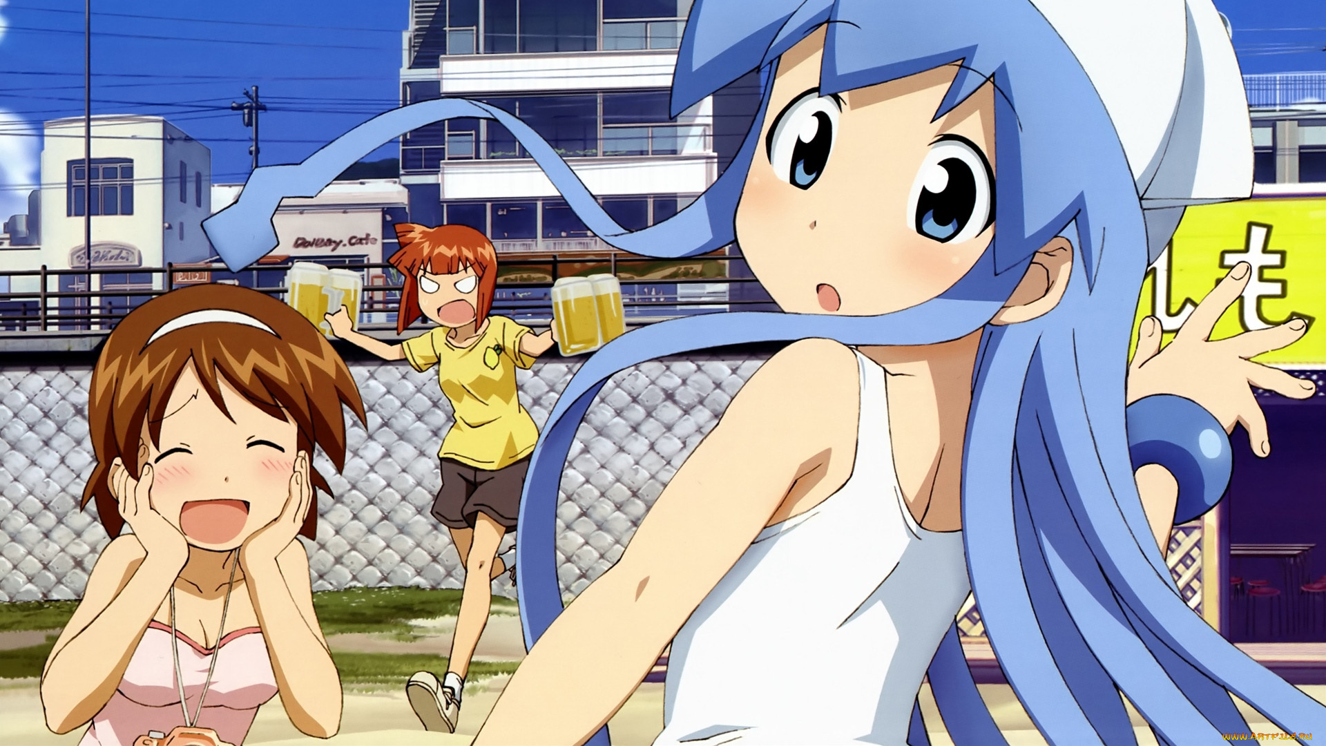 , shinryaku,  ika musume, 